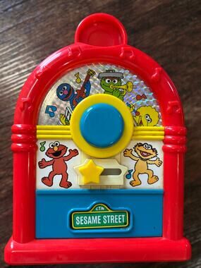 Tyco Sesame Street Musical Jukebox Toy Vintage Red CTW 1994 Preschool Toy